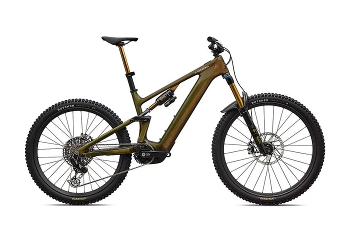 2026 Specialized Levo S-Works Carbon G4 Bike Gloss Laurel Green / Burnt Gold / Chrome S3
