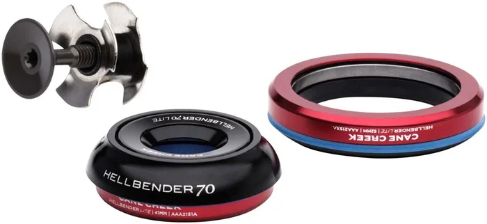 Cane Creek Hellbender 70 Lite Headset – IS41/28.6/H9|IS52/40 B, Tapered, Black
