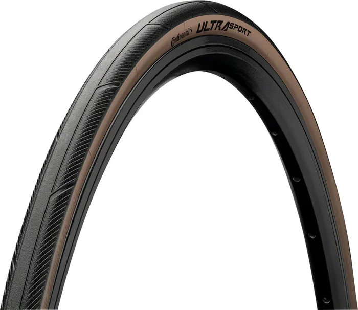 Continental Ultra Sport III Tire – 700 x 28 Clincher Folding BLK/Brown PureGrip Performance E25