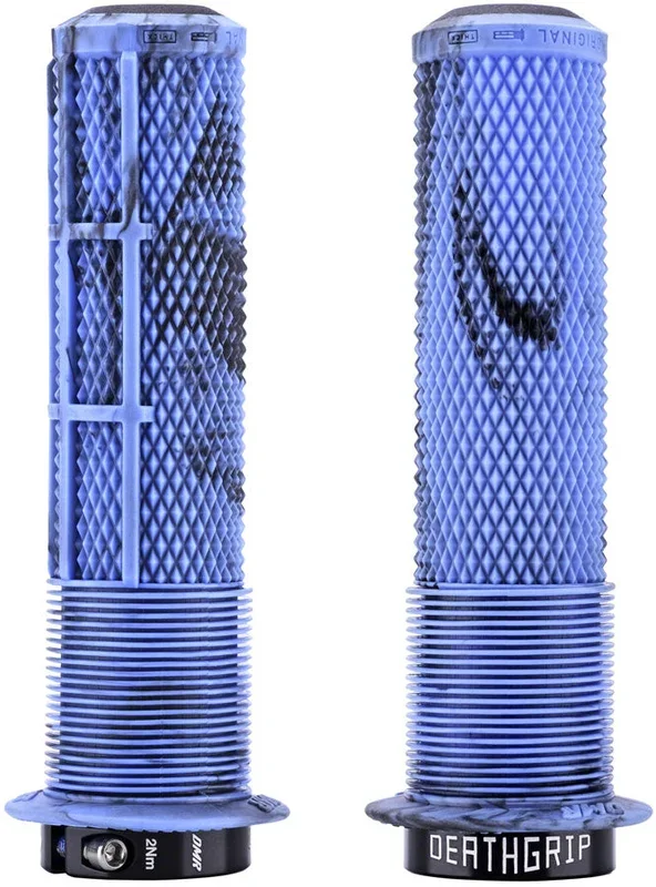 DMR DeathGrip 2 Flanged Grips – Thick Lock-On Blue Mable