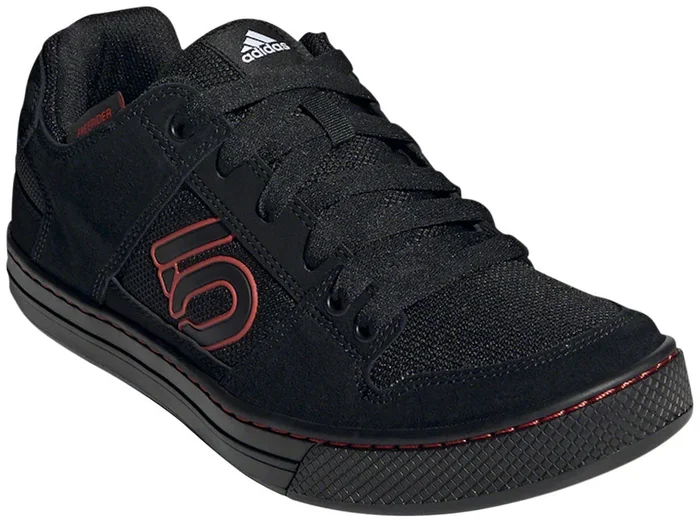 Five Ten Freerider Flat Shoes – Men’s, Core Black / Core Black / Red