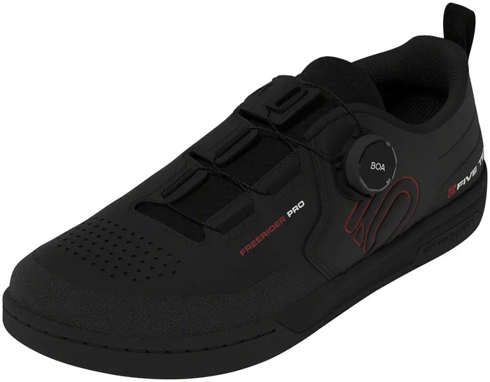 Five Ten Freerider Pro BOA Flat Shoes – Mens Core Black/Red/FTWR White 11