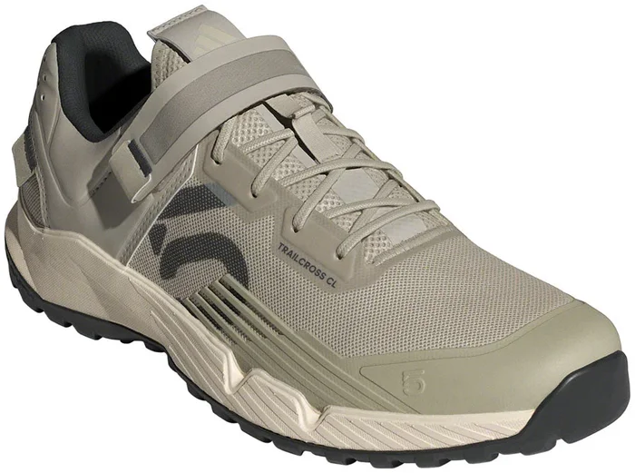 Five Ten Trailcross Mountain Clipless Shoes – Mens Putty Gray/Carbon/Wonder White 8