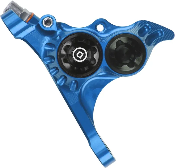 Hope RX4+ Disc Brake Caliper – Flat Mount Front +20mm DOT Type Blue