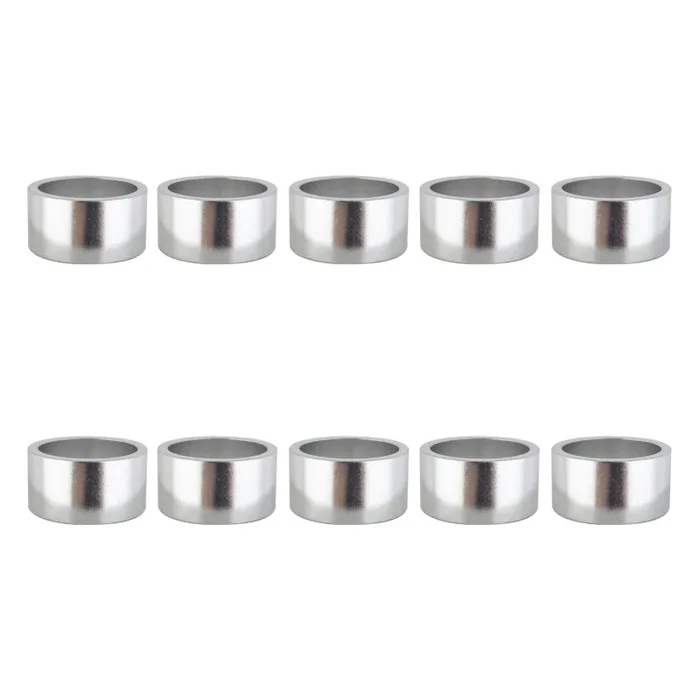 Origin8 Alloy Headset Spacers SHIS Spacer 1-1/8` x 20mm Silver 10 to a bag Alloy