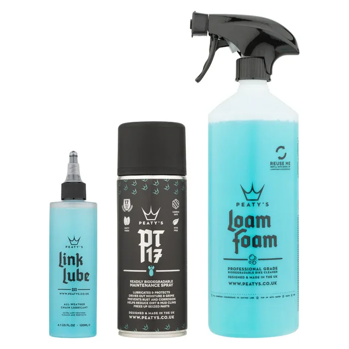Peaty’s Bicycle Cleaning Kit – Wash/Degrease/Lubricate