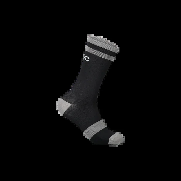 POC Lure Long MTB Sock – Uranium Black-Granite Gray