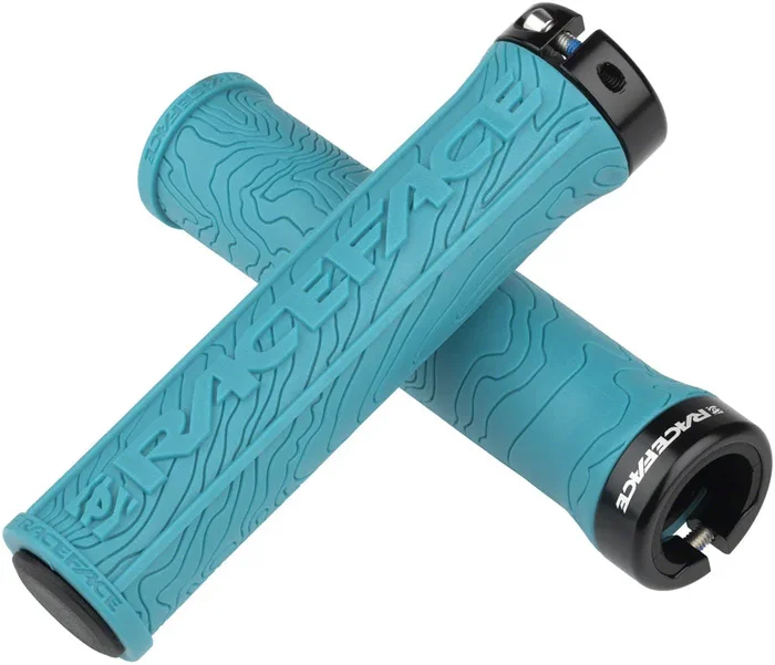 RaceFace Half Nelson Grips – Turquoise Lock-On