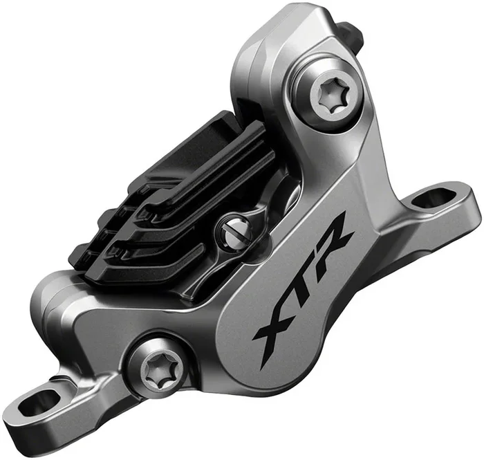 Shimano XTR BR-M9120 Disc Brake Caliper – Front Rear Post Mount 4-Piston Includes Finned Metallic Pads
