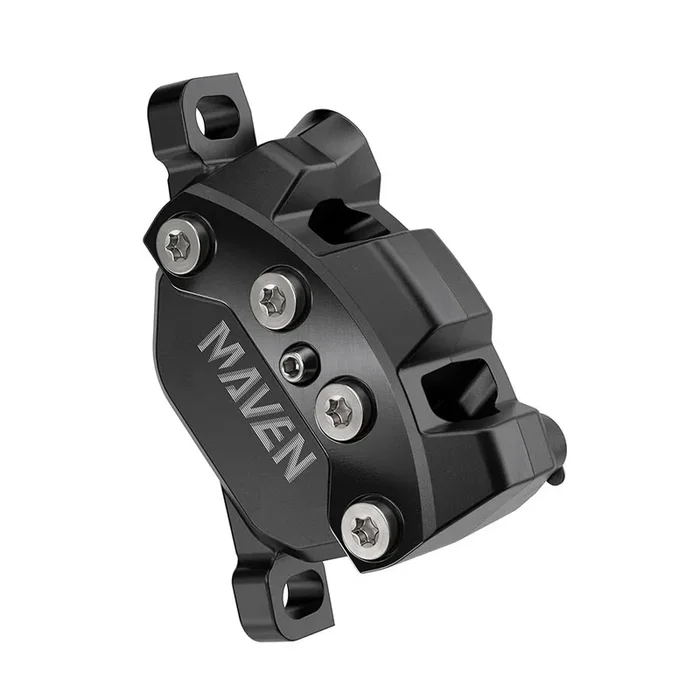 SRAM Maven Silver Disc Brake Caliper Assembly – Front/Rear Post Mount 4-Piston BLK A1