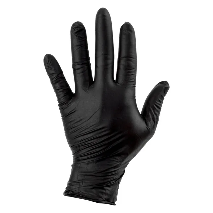 Sunlite Mechanics Nitrile Gloves Nitrile Gloves Box of 100 Black Large