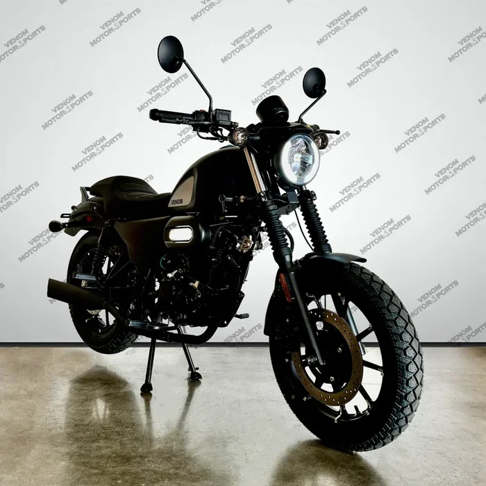Venom Ghost | 250cc Chopper | 5 Speed | Matte Black