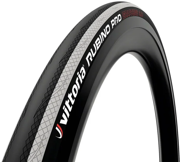 Vittoria Rubino IV Tire – 700 x 25 Clincher Folding Black/White 3C G2.0