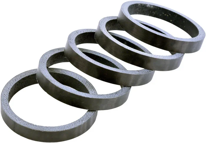 Wheels Manufacturing Carbon Headset Spacer – 1-1/8″ 5mm Matte 5-pack