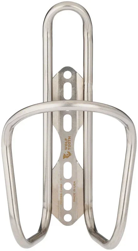 Wolf Tooth Morse Bottle Cage – Titanium Silver